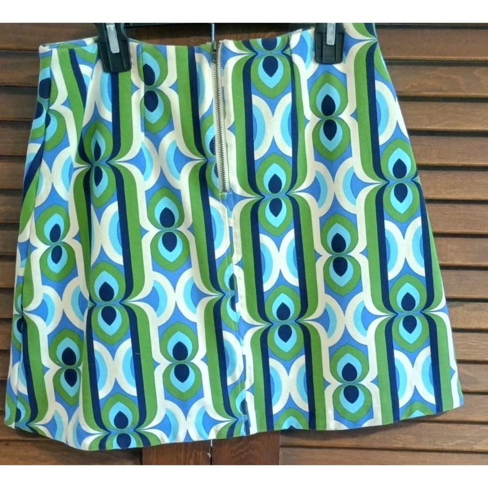 Maeve by Anthropologie Geometric Print Mini Skirt with Front Pockets XS - Picture 5 of 7